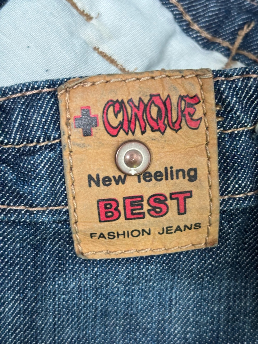 Vintage Y2K Cinque Pleated Denim Micro Mini Skirt Sz 26/40 - Picture 8 of 14